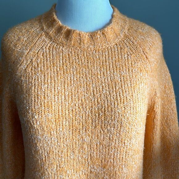 Beatrice .b Women’s Wool Blend Orange Sweater Anthropologie Oversized Size S - Picture 5 of 10